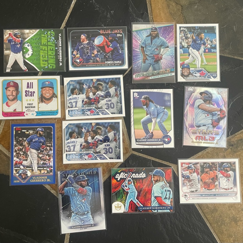 (13) Valdimir Guerrero Cards MLB Baseball Toronto Blue Jays